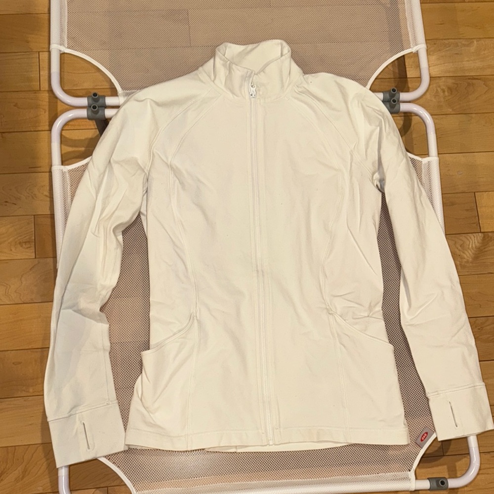 Women's white Lululemon vented Jacket